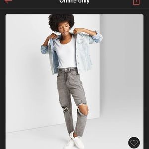 Wild Fable high rise jeans plus size dark gray